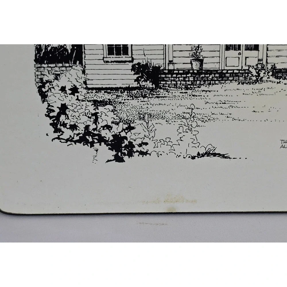 Vintage Milhurst Peter G Leitch Cork Placemats Set of 6 Historic Houses NZ 1975